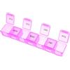 COSMEVIVI Custodia Portatile Da Viaggio Organizzata Piccola Organizer Per Medicinali A 7 Scomparti Leggera E Sigillata
