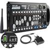 wecan Batteria Dmx Controller Wireless Centralina Dmx 192 Canali, Centralina Luci Dmx 512 Controller Mixer Luci Dmx512 Console per Luci da Palco, Stage Light Board dj Lighting Mixer per Teste Mobili Luci