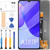 LADYSON A127F Sostituzione dello Schermo per Samsung Galaxy A12 Nacho SM-A127 A127U A127 A127F A127M 6.5 LCD Touch Screen Digitizer Display Assembly Vetro Pieno Parti di Riparazione Kit Strumenti
