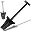 Xforst X-SZ1 - Pala robusta, ideale per giardinaggio e prospezione. 70 cm, 1,36 kg, lama trapezoidale affilata con denti laterali per giardinaggio, rimozione radici