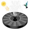 AISITIN 1,5W Fontana Solare da Giardino Esterno(φ160mm) Pompa Solare per Fontana, da Esterno Kit Pompa per Fontana Solare con 6 Effetti Ugelli per Laghetto, Piscina, Vaso dei Pesci e Bagno per Uccelli
