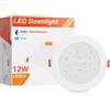 ENUOTEK Lampada Plafoniera Faretto da Soffitto a Incasso a LED Bianco 11W 220V Senza Trasformatore 1100Lm 3000K 4000K 6000K Regolabile IP44 per Cucina Bagno Lot di 1