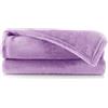DecoKing Coperta Plaid Pile 160 x 210 cm per Letto una Piazza e Mezza Calda Accogliente e Spessa in Morbido Velluto Per Letto Divano Sedia Tutte le Stagioni Lilla Mic