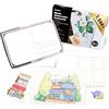 Funto Postcards di carta per acquerelli bianche, 100% cotone, 28 fogli di carte + 2 fogli di francobolli per acquerelli, 4x6, 140lb/300gsm