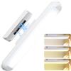 ROTRES Lampada da Specchio a LED per Bagno,24cm Lampada da Specchio a LED,Dimmerabile Luci Specchio Make Upm,Lampada Armadio Magnetica Ricaricabile 2000mAh,Rotazione di 80°,Per specchi,armadi,pareti