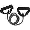 equlup Fascia di Resistenza, Fascia Elastica di Resistenza in Gomma, Schiuma di Lattice, Corda da Allenamento, Tubo Elastico, Allenamento, Accessori per Esercizi di Fitness per Palestra di Yoga(Nero)