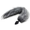 BONDAGERIE® Gray Whisper - Tail plug coda Anale gatto Grigia Taglia: S