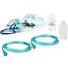 ALL4US® Kit ricambi per aerosol per adulti + kit aerosol bambini composti da maschera, ampolla, fascia elastica, tubo per inalazione, filtro ed accessori per nebulizzatore.