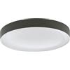 Eglo Led lampada da soffitto Laurito, con telecomando, colore della luce regolabile, dimmerabile, luce da soggiorno a Led in grigio e bianco