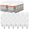 OSRAM LED BASE Classic P40, lampade LED a filamento smerigliato in vetro per base E14, forma di candela, bianco freddo (4000K), 470 lumen, sostituisce le lampadine 40W, scatola di 30 lampade