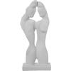 DRW Figura di una coppia guardando in ceramica bianca 20x10x45cm