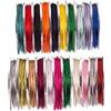 SUPER RIBBONS SR SUPER RIBBONS®™ - Bobina di cordoncino in seta satinata, 3 mm, 20 m, colore: bianco