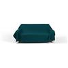 Italian Bed Linen Telo copritutto MAX COLOR tinta unita, Verde Petrolio, 170x300cm