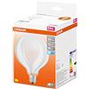OSRAM LED Star GLOBE95, lampada LED a filamento opaco a forma di globo con diametro di 95mm, base E27, bianco freddo (4000K), 1521 lumen, sostituisce lampadine convenzionali da 100W, confezione da 6