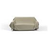 Italian Bed Linen Telo copritutto MAX COLOR tinta unita, Tortora, 170x300cm