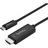 StarTech.com Cavo USB C a HDMI da 1m, Cavo Adattatore USB tipo C a HDMI 2.0 4K 60Hz, Compatibile con Thunderbolt 3, Per monitor/display HDMI, DP 1.2 Alt Mode HBR2, Nero (CDP2HD1MBNL)