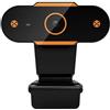 Xinhuju Camera Web, telecamera in diretta - telecamera trasmessa in diretta Auto, Webcam per laptop ad angolo ampio per laptop, PC, desktop
