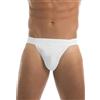 GARDA - 6 Slip Tanga Uomo 100% Filo di Scozia Art.0950 (Bianco, 5/L)