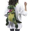YJZQ Zaino per bambini con dinosauro 3D dinosauro, zaino in peluche, zaino per l'asilo, carino zaino per la scuola, zaino con animali, borsa da viaggio per ragazze e ragazzi, verde, Taglia unica