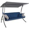 Angerer Elegance Smart - Dondolo a 3 posti, Colore: Blu
