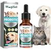 MagiSel Antibiotici Naturali per Cani, 60 ml Gocce di Emergenza per Animali Domestici, Gocce di Integratore Nutrizionale per Gatti, Gocce per La Cura del Corpo del Gatto Domestico, Allevia Il Disagio