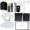 QUKLOGEN Ciglia Extension Kit Lash Extension Accessori Portatile USB Ciglia Ventola Nebulizzatore Facciale Gel Patche Pinzette Shampoo Pennello Bottiglia Lavaggio Specchio Eyelash Brush Tape Colla Anelli