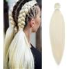 S-noilite Long EZ Braids Pre-Stretched Easy Braiding Hair Extensions per Crochet Box Twist Braids Ombre Yaki Capelli Sintetici Impostazione Acqua Calda, 66 cm 1 Pack 90g,Biondo decolorato