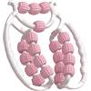kowaku Rullo massaggiante Rullo Relax 20 Ruote, Rullo anticellulite Rilassante Muscolare Morsetti per Gambe circolari Massaggio per Gambe per Gomito del, Rosa