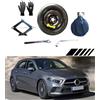D'ANGELO 1988 Kit Ruotino di Scorta 18 compatibile con Mercedes Classe A AMG con Cric, Chiave, Guanti e Sacca