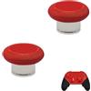 Peixiong 2 Pcs Elite Series 2 Standard Height Thumbsticks for Xbox Elite Series 2, Elite 2 Core Controller,Short Concave Magnetic Analog Joysticks for Xbox Elite Series 2 Core Short Thumbsticks (Red)