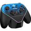 GameSir Super Nova Multiplatform Game Controller - 2.4G Wireless for PC/Switch/iOS/Android - Hall Effect Joystick & Triggers, Magnetic Faceplate, RGB Lighning,Charging Dock (Notte Blu)