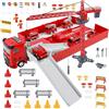 LioMaxi Camion Pompieri per Bambini, Veicoli da Cantiere, Veicolo Giocattolo da Trasporto con Musica e Luci, 6 Mini Camion Pompieri, Giocattolo Della Gru