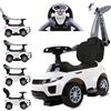 sun baby Auto 4in1 per bambini, scivolo a partire da 2 anni e auto a spinta con clacson e musica, spazio per riporre i bagagli sotto il sedile (Bianco)