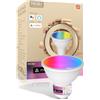MOES Lampadina Intelligente Matter GU10, Luce LED RGB WLAN, Dimmerabile, Bianco Caldo 2700K-6500K e Bianco Freddo, Musica Sincronizzata, Colore 16M, compatibile con Apple HomeKit e Alexa, Google Home
