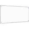 Homgoday Paraschizzi da cucina, paraschizzi resistente al calore e ai graffi, per cucina, pannello decorativo da parete, paraspruzzi in vetro temperato trasparente 100 x 50 cm