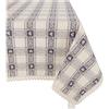 Casatessile Tovaglia Cotone Jacquard Dama - Blu, Rotonda 180 cm.