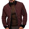 Oanviso Giubbotto Trapuntato Invernale Uomo Piumino Leggero Slim Giubbino Imbottito Giacca Mezza Stagione Caldo Giaccone Parka Cappotto Antivento Lavoro Casual Bordeaux L
