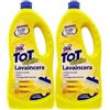 FEI FAN 2x Lavaincera TOT GIALLO, Pulisce, Lucida, Nutre e Protegge Dalle Macchie. Detergente Pavimenti Pregiati in Ceramica, Marmo e Parquet. Con Cera Di Carnauba 1000ml