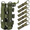 Monsully Portaborraccia Tattico, Militare Portabottiglie Molle Borsa per Borraccia con 6 Clip per Borraccia Borsetta Porta Bottiglia Outdoor Regolabile per Sport OutdoorTrekking Campeggio