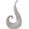 DRW Figura moderna in ceramica in argento 22 x 9 x 39 cm