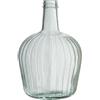 DRW Vaso da pavimento a forma di caraffa in vetro trasparente 19 x 19 x 31 cm