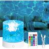 JOKILY Lampada Oceano, 16 Colori con USB, Luce Polare, Ricaricabile, Telecomando, Luce Notturna Rotante, Cielo Stellato