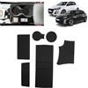 BSTW Compatibile con Peugeot 208 E-208 2020-2024 2025 (Automatico) Tappetini Antiscivolo per Peugeot 208 Tappetini in Gomma per Console Centrale, Porta Bicchieri, Scanalatura Porta (Nero)
