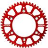 SCAR Corona Ergal Compatibile con HONDA CR CRF 125 150F 230F 250 250F 250R 250RX 450R 250X 450X 450RX 450L 450RL 87-26, Rosso - 50 denti