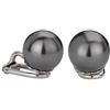 Traveller orecchini a clip - Senza piercing all'orecchio - placcati in rodio - Perla Ø 10 mm - nero - 718110