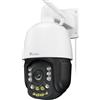 Ctronics 4K 30X 3D Zoom Ottico Telecamera Esterno, Auto Cruise/Tracking/Zoom, 180M Visione Notturna, Rilevamento di Persone/Veicoli/Animali Domestici, 5Ghz/2.4Ghz Wi-Fi, 256GB TF Card/FTP/Cloud, Metal