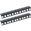 HMF 66804-02 - Binario rack per server, 2 pezzi, 10, 4U, colore: Nero