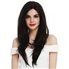 WIG ME UP - DW2768-MF-2H30 Parrucca Donna Lace front Monofilamento Lunga Effetto bagnato Liscia Bruno cupo Castano ramato Mèches