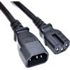 Akyga AK-UP-05 - Cavo di alimentazione per server C14/C15, 1 m, rame 3 x 1 mm²