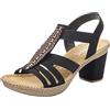 Rieker Frühjahr/Sommer 66526, Sandali a Punta Chiusa Donna, Nero (Black 00), 40 EU